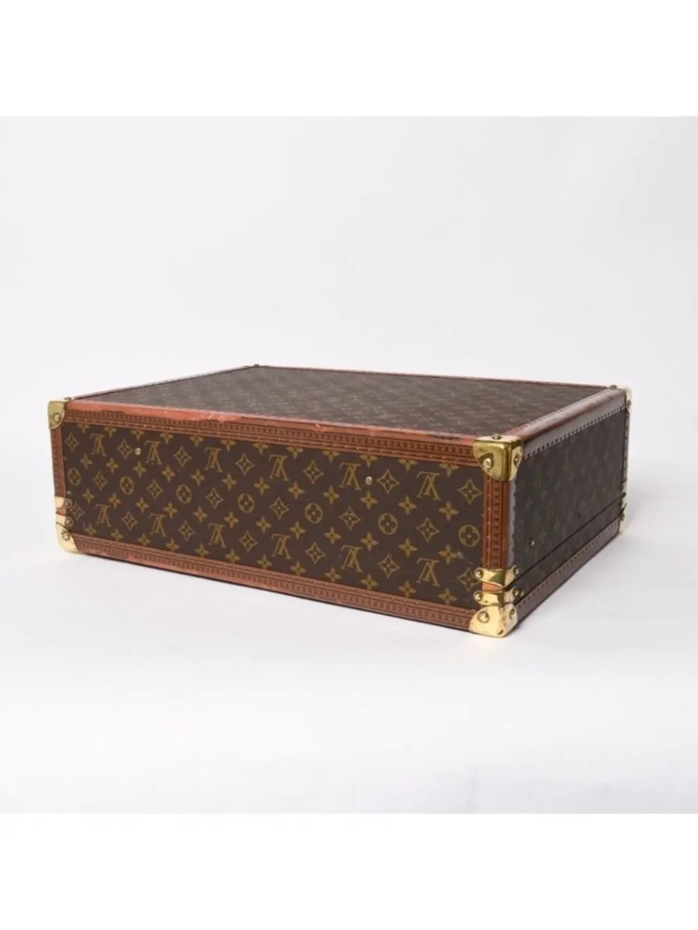 Louis Vuitton Alzer 55 Trunk Case Hard Monogram Leather